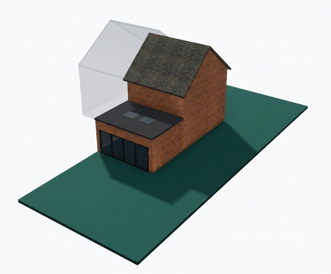 Rear extension proposal in Plimbu